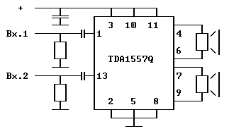 Схема усилителя tda1557q