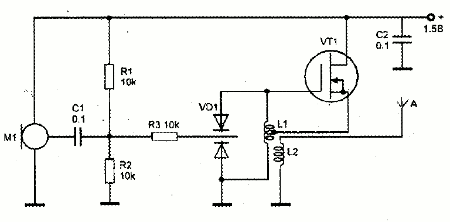 Радиожучок на полевом транзисторе